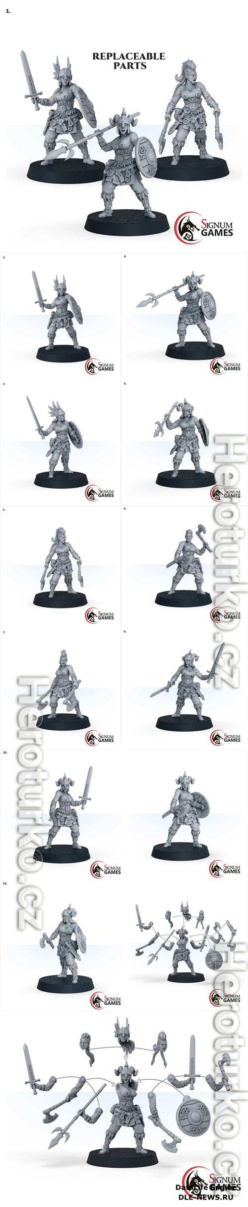 3D Print Model Signum - Skagard Shield Maiden