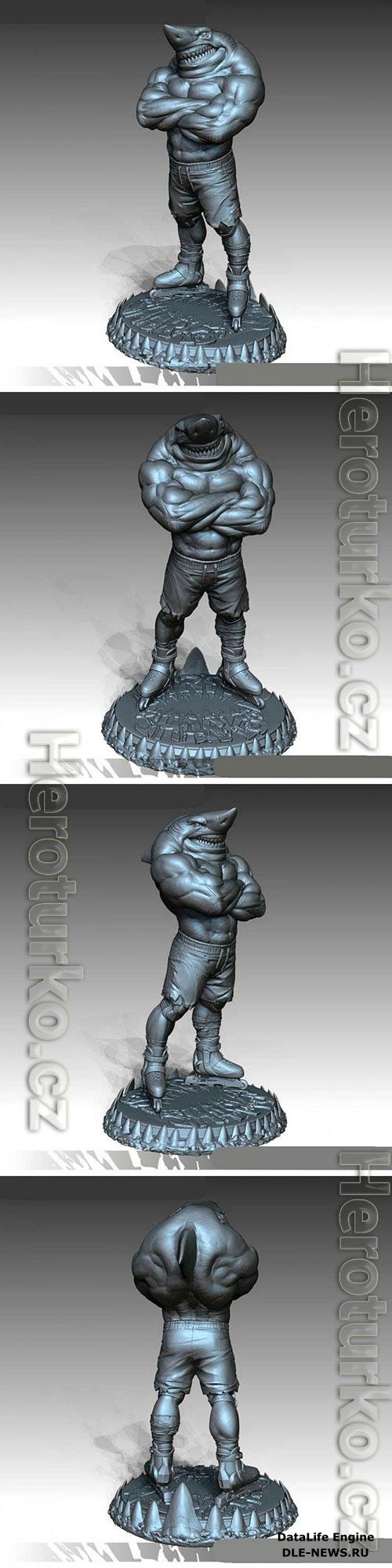 3D Print Model Shark Man