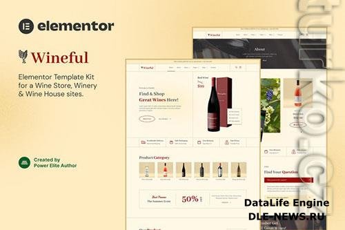 TForest Wineful - Wine Store & Winery Elementor Template Kit Elementor 2.8.x, 2.9.x,3.0.x, 3.1.x 37930225