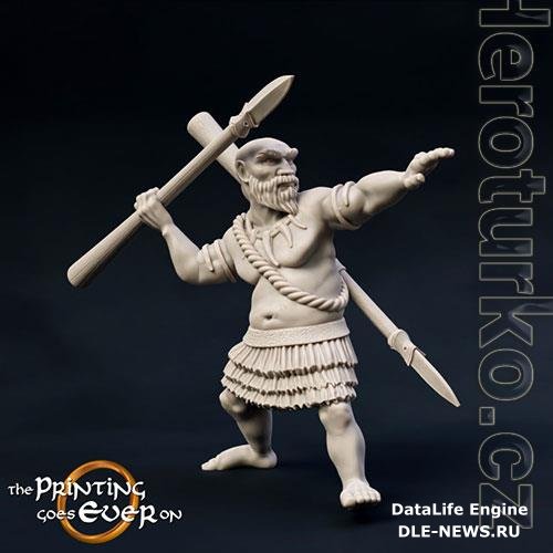 3D Print Model Woodwose Spearman Version B