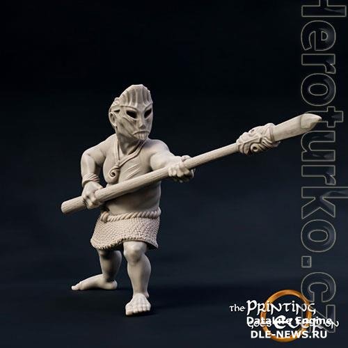 3D Print Model Woodwose Spearman Version A