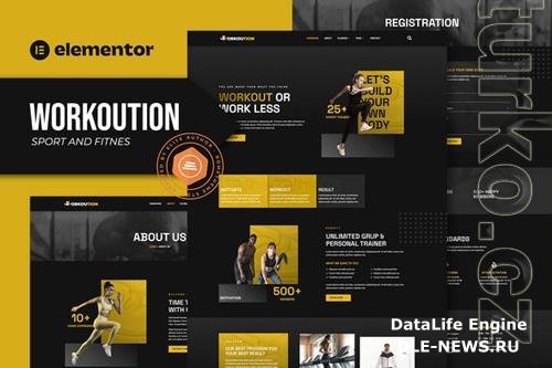 TF Workoution - Sports and Fitness Elementor Template Kit 37077381