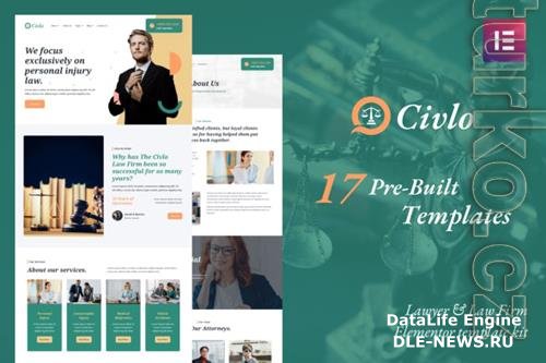 TF Civlo - Lawyer & Law Office Elementor Template Kit 37016422