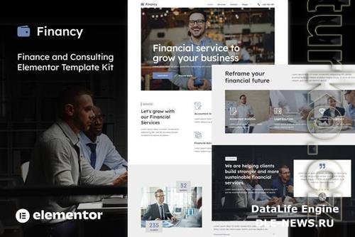 Themeforest Financy - Finance & Consulting Elementor Template Kit 36878564