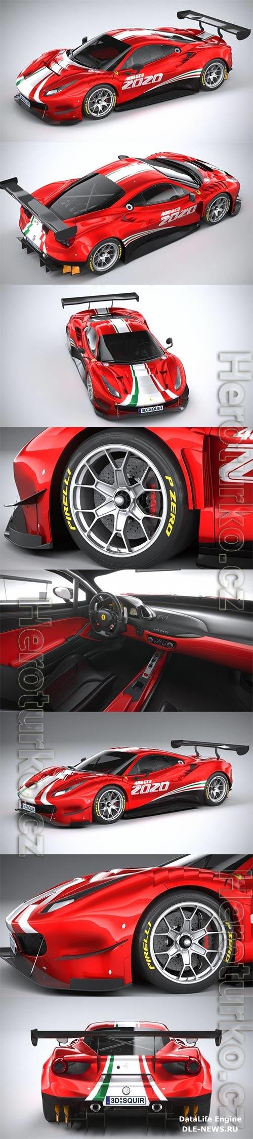 Ferrari 488 GT3 Evo 2020 3D Model