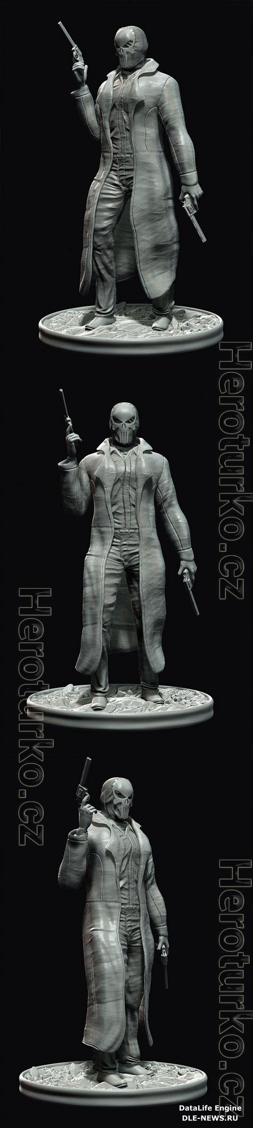 Punisher Noir 3D Print Model