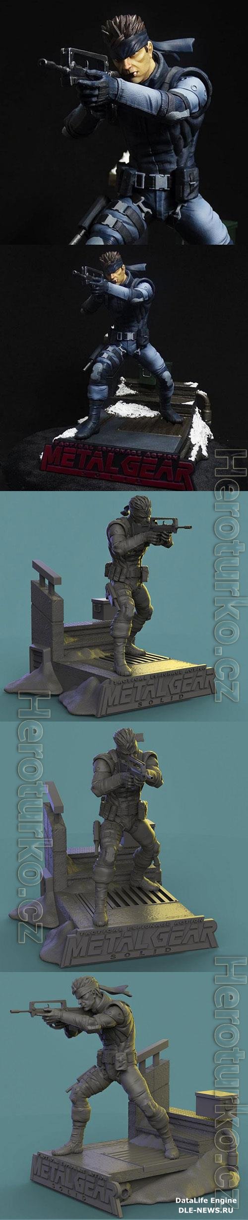 Metal Gear Solid 1 - Snake 3D Print Model