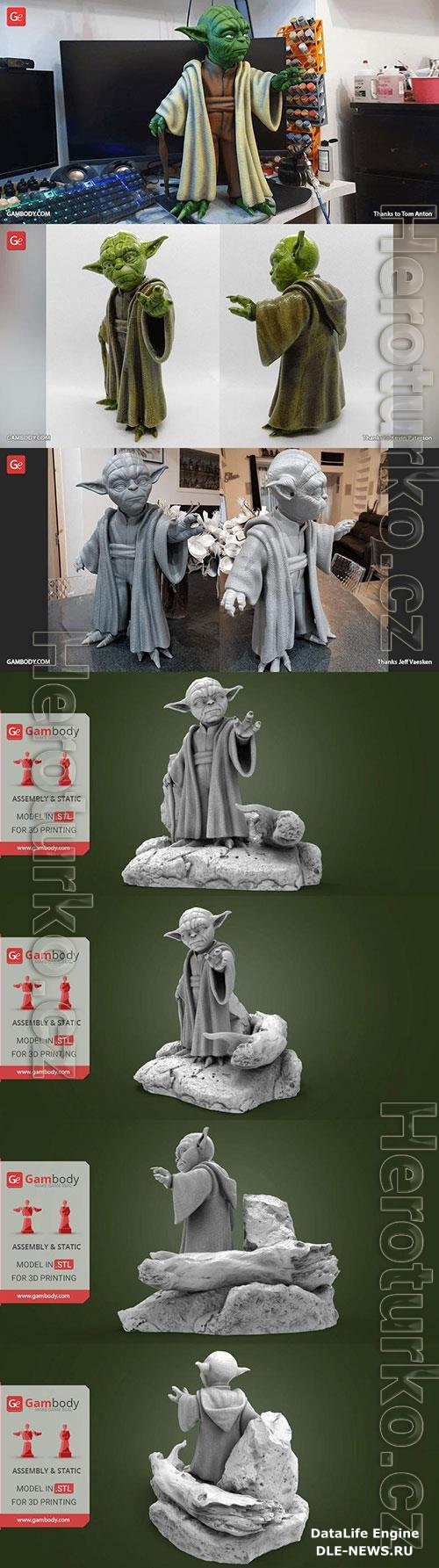 Yoda 3D Print Model