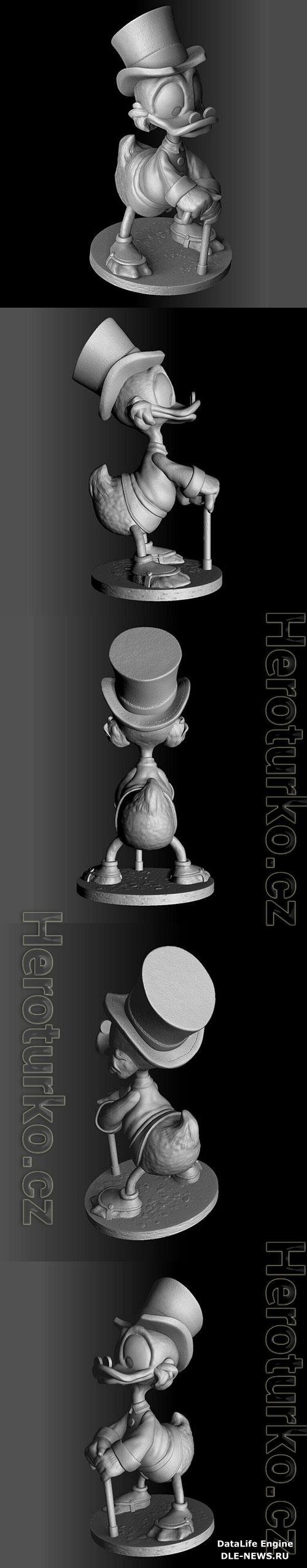 Scrooge McDuck 3D Print Model