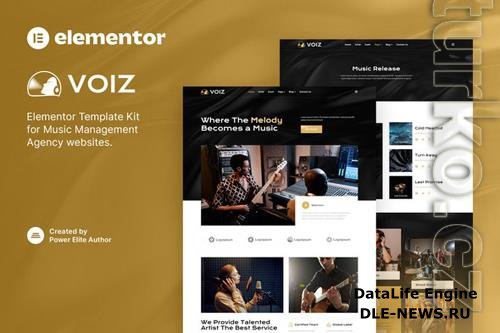 Themeforest Voiz - Music Management Agency Elementor Template Kit