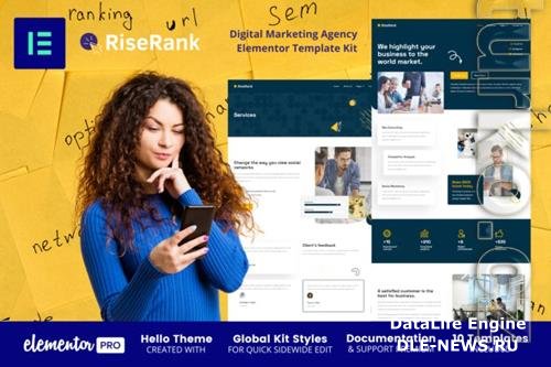 Themeforest Riserank - Digital Marketing Agency Elementor Template Kit