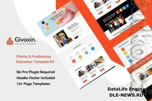 Themeforest Givoxin - Charity Elementor Template Kit