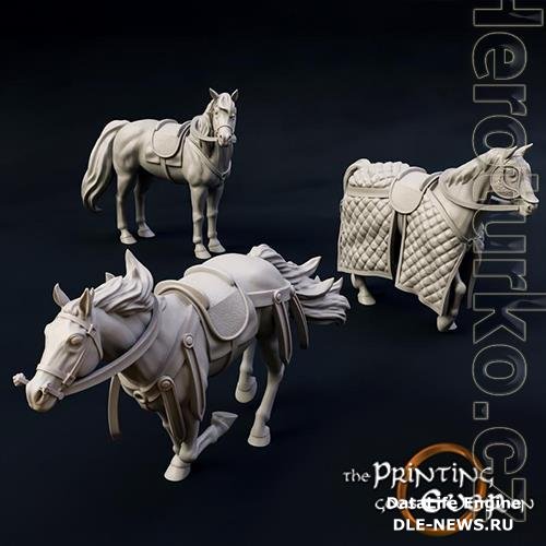 Ridermercia Horses Version A 3D Print Model