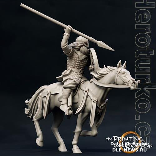 Ridermercia Mounted Spearman 3D Print Model