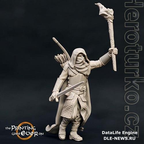 Ranger with Sword Version A 3D Print Model