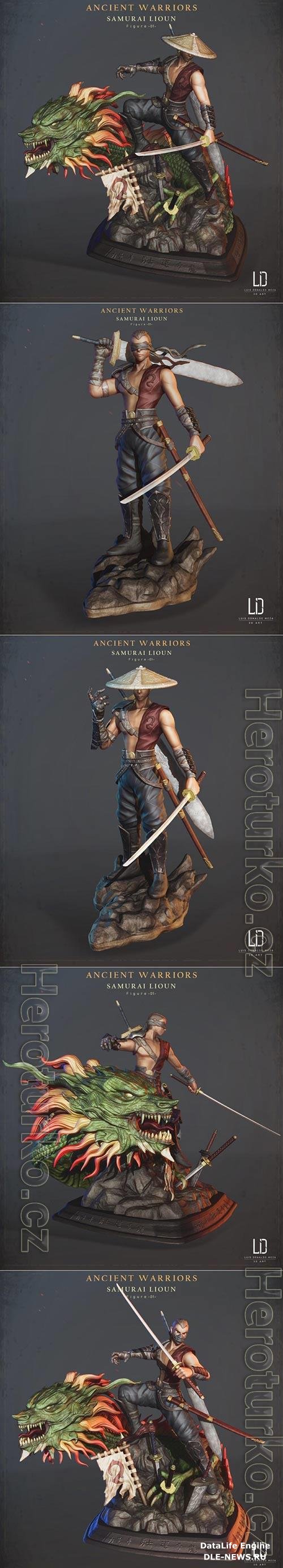 Samurai Lioun 3D Print Model