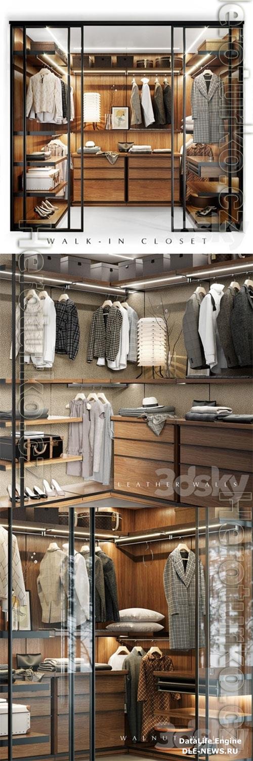 Molteni WALK-IN CLOSET 3D Model