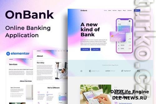 Themeforest OnBank - Online Banking & Money Transfers - Elementor Kit