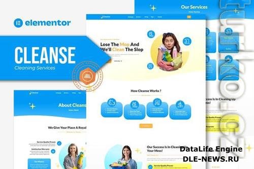 Themeforest Cleanse - Cleaning Services Elementor Template Kit