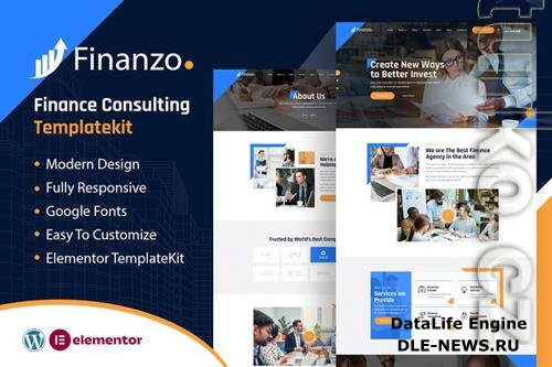 Themeforest Finanzo Finance Consulting Elementor Template Kit 37986405