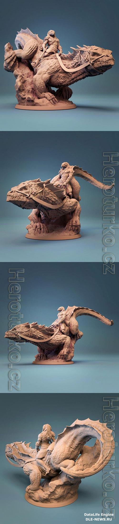 Giant Lizard 3D Print Model