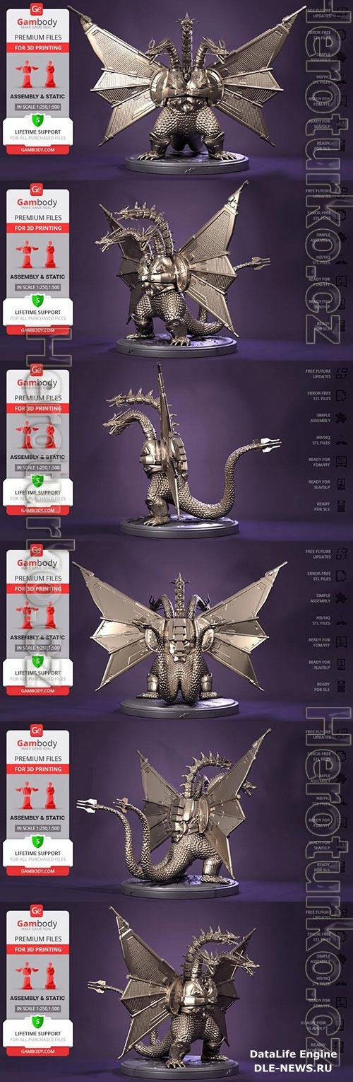 Mecha-King Ghidorah 3D Print Model