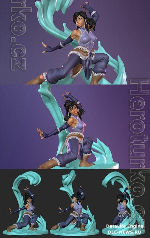 Korra From Avatar 3D Print Model