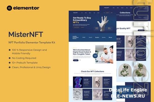 ThemeForest - MisterNFT - NFT Portfolio Elementor Template Kit 36679933