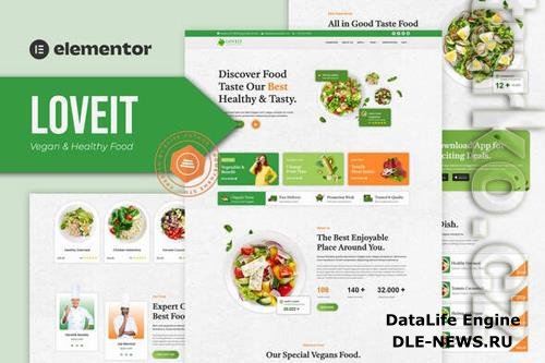 ThemeForest - Loveit - Vegan & Healthy Food Restaurant Elementor Template Kit 36768824