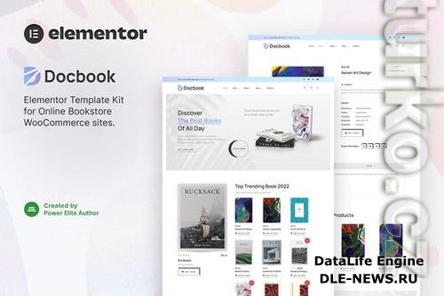 ThemeForest - Docbook - Online Bookstore WooCommerce Elementor Template Kit 38045104