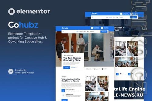 ThemeForest - Cohubz - Creative Hub & Coworking Space Elementor Template Kit 36814337