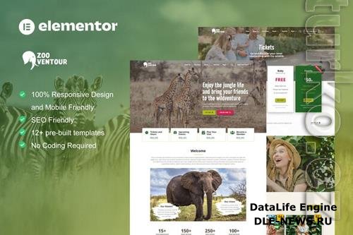 ThemeForest Zooventour - Safari & Zoo Elementor Pro Template Kit 38080792