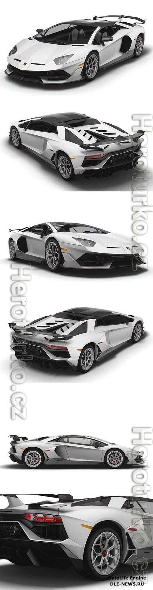 Lamborghini Aventador Roadster SVJ 2021 3D Model