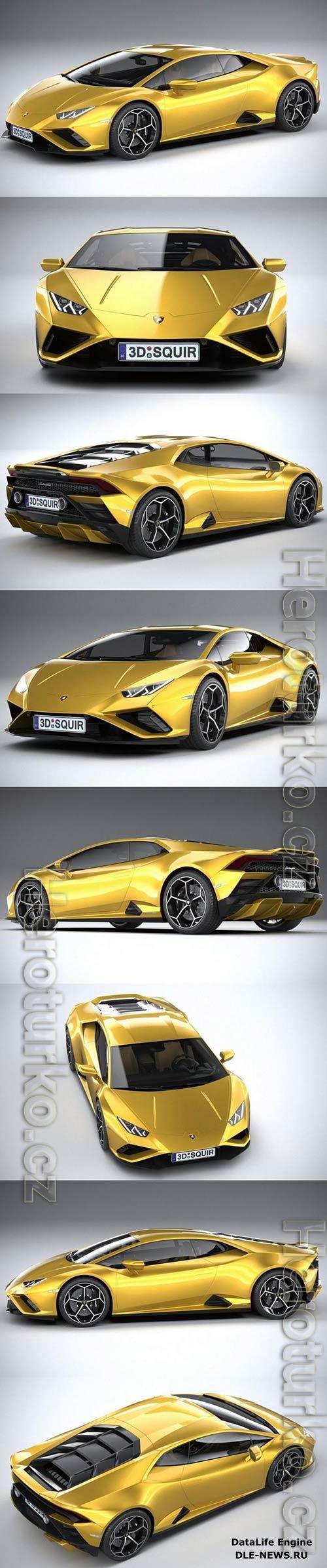 Lamborghini Huracan Evo RWD 2021 3D Model