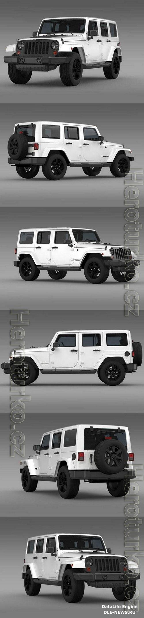 Jeep Wrangler Unlimited Altitude 2014 3D model