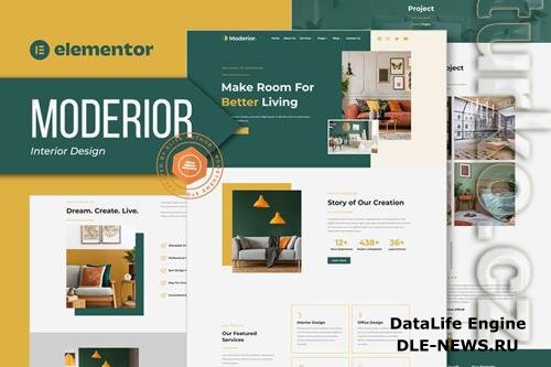 ThemeForest Moderior - Interior Design Elementor Template Kit 38161904