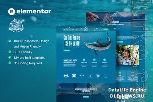 ThemeForest Joran - Fishing Club Elementor Template Kit 38118857