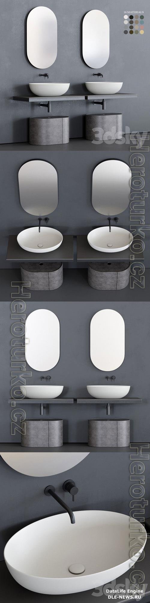 Ceramica Cielo Multiplo set 3 3D Model
