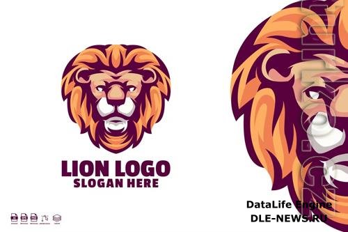 Lion Head Mascot Logo