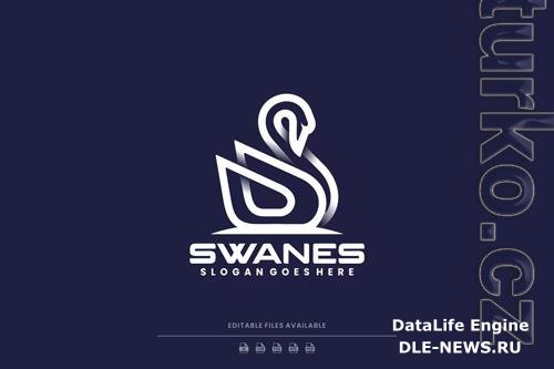 Swan Line Art Logo