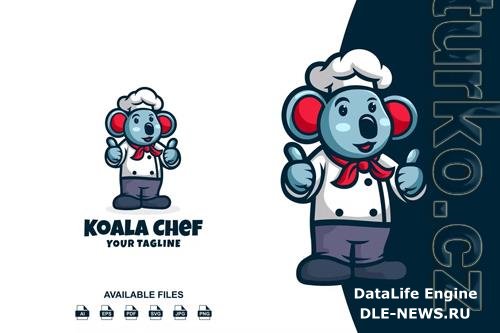 Koala Chef Logo Mascot