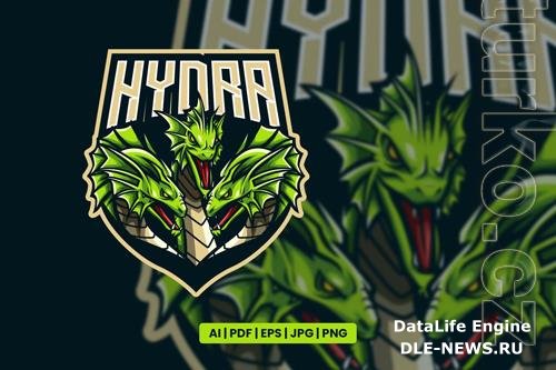 Hydra Mascot logo for esport and sport