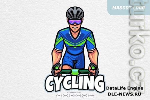 Cycling Bike Sport Character Mascot Logo