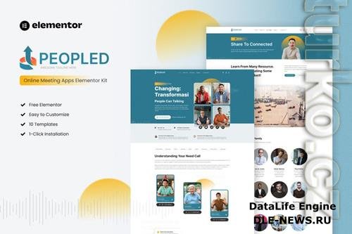 Peopled v3.5, 3.6 - Online Meeting App Elementor Template Kit 38135913