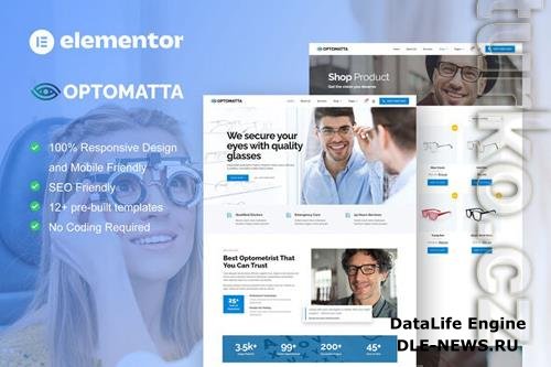 Optomatta v3.6 - Optician & Optical Store Elementor Pro Template Kit 38161809