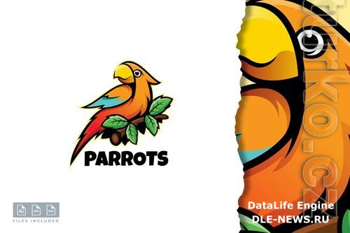 Parrots - Mascot Logo Template