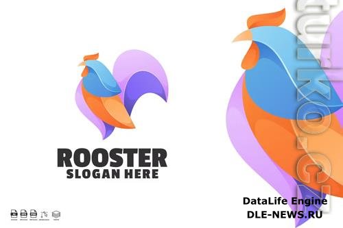 Rooster Gradient Colorful Logo