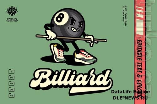 Billiard Ball Mascot Logo