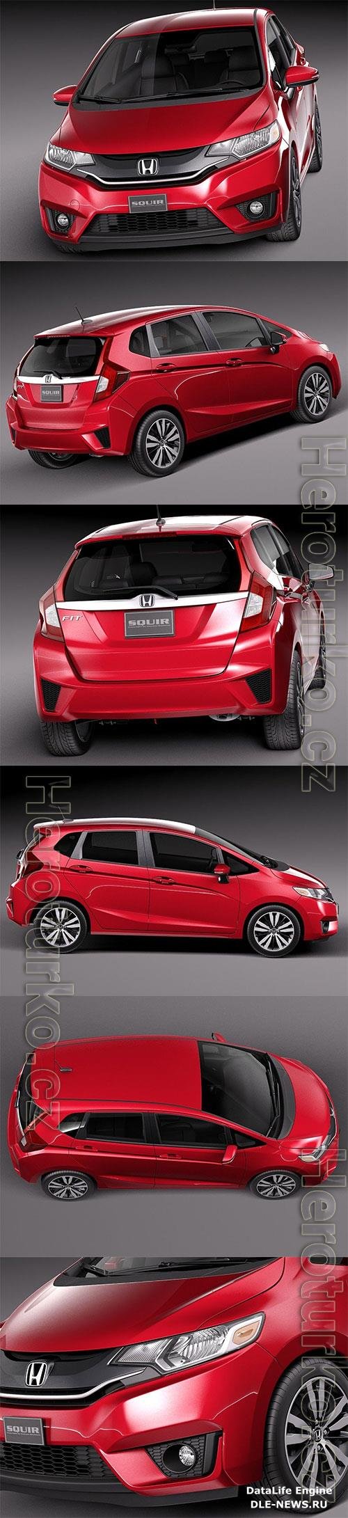 Honda Fit 2015 3D Model