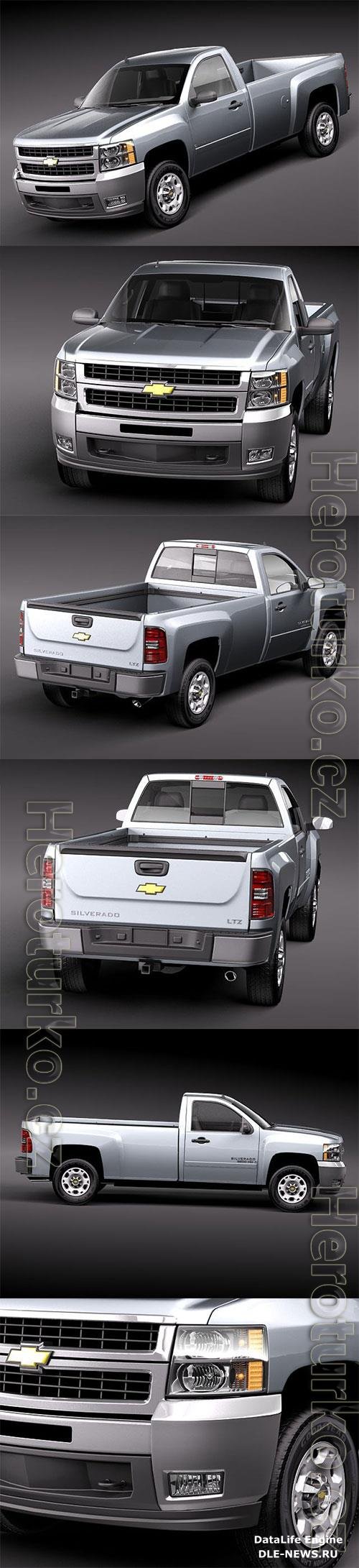 Chevrolet Silverado 2500hd regular cab 3D Model